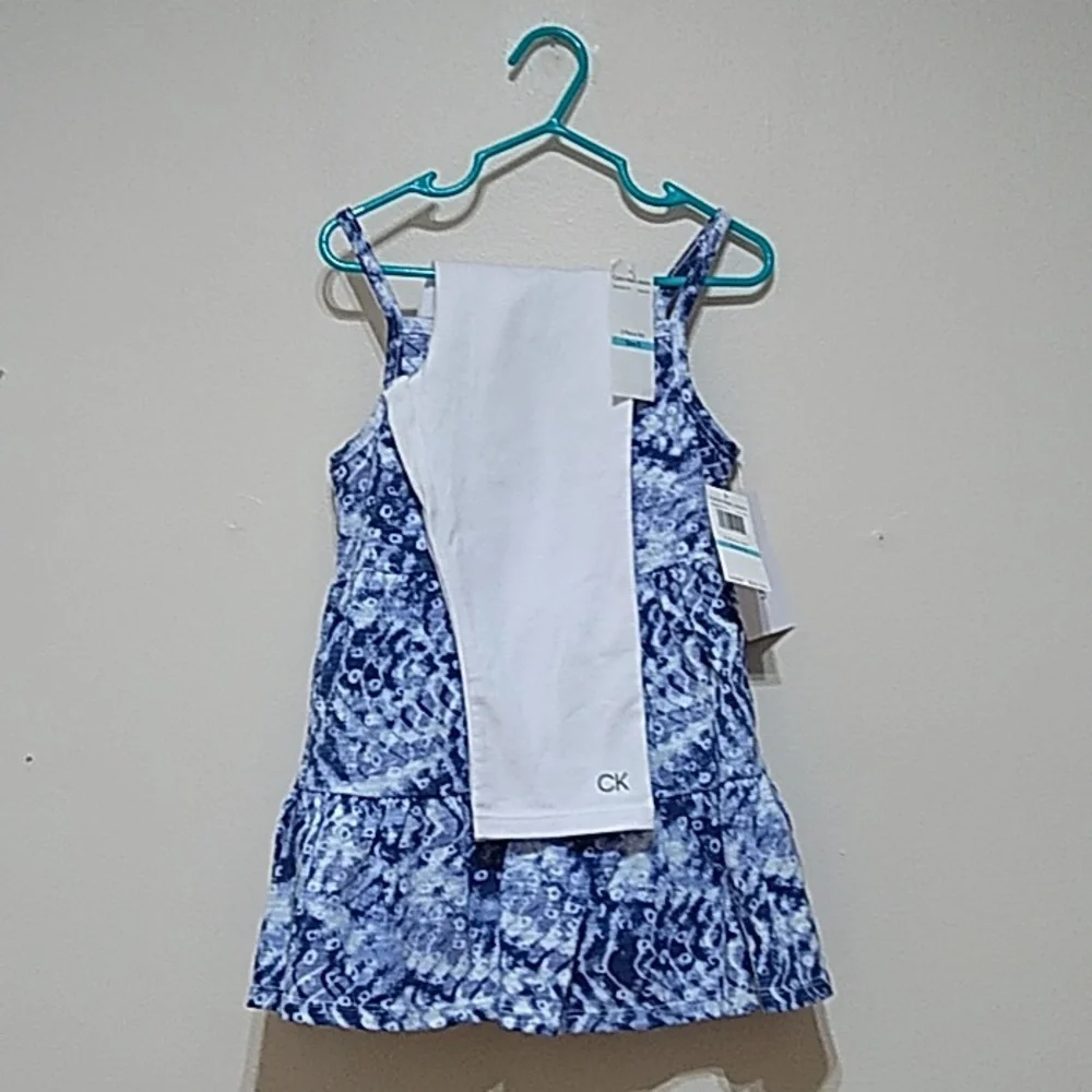 Calvin Klein Little Girl's 2-Piece Tie-Dye Tunic & Leggings